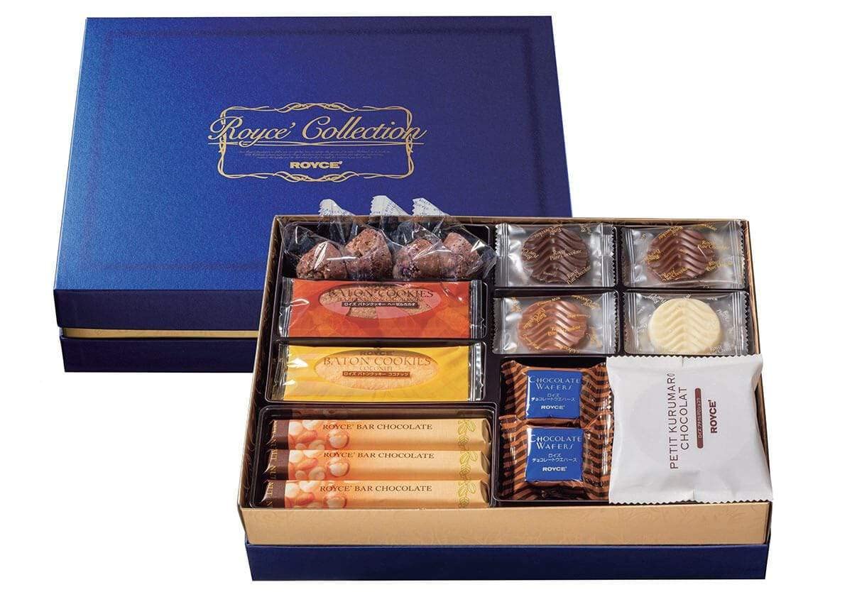 ROYCE Collection Can "Blue" - Assortment of Chocolates with Variety of Flavors and Textures | Luxury Chocolate Gift Set | Japanese Chocolate from Hokkaido (78 Pieces of Chocolates)