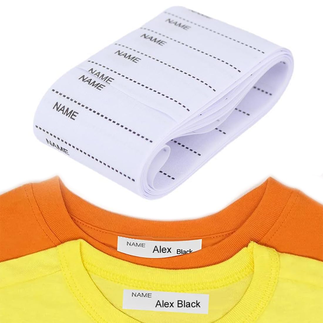 GXGM etiquetas para ropa personalizadas,marcador ropa niños,etiquetas personalizadas,pegatinas personalizadas nombre,200 piezas para coser y cortar uniformes escolares/ropa personalizada