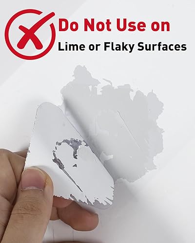 Miniatura 2 de Uniclife 20 ganchos autoadhesivos para fotos de 40 libras de carga de 2.64 pulgadas, ganchos de pared adhesivos sin clavos, ganchos de pared