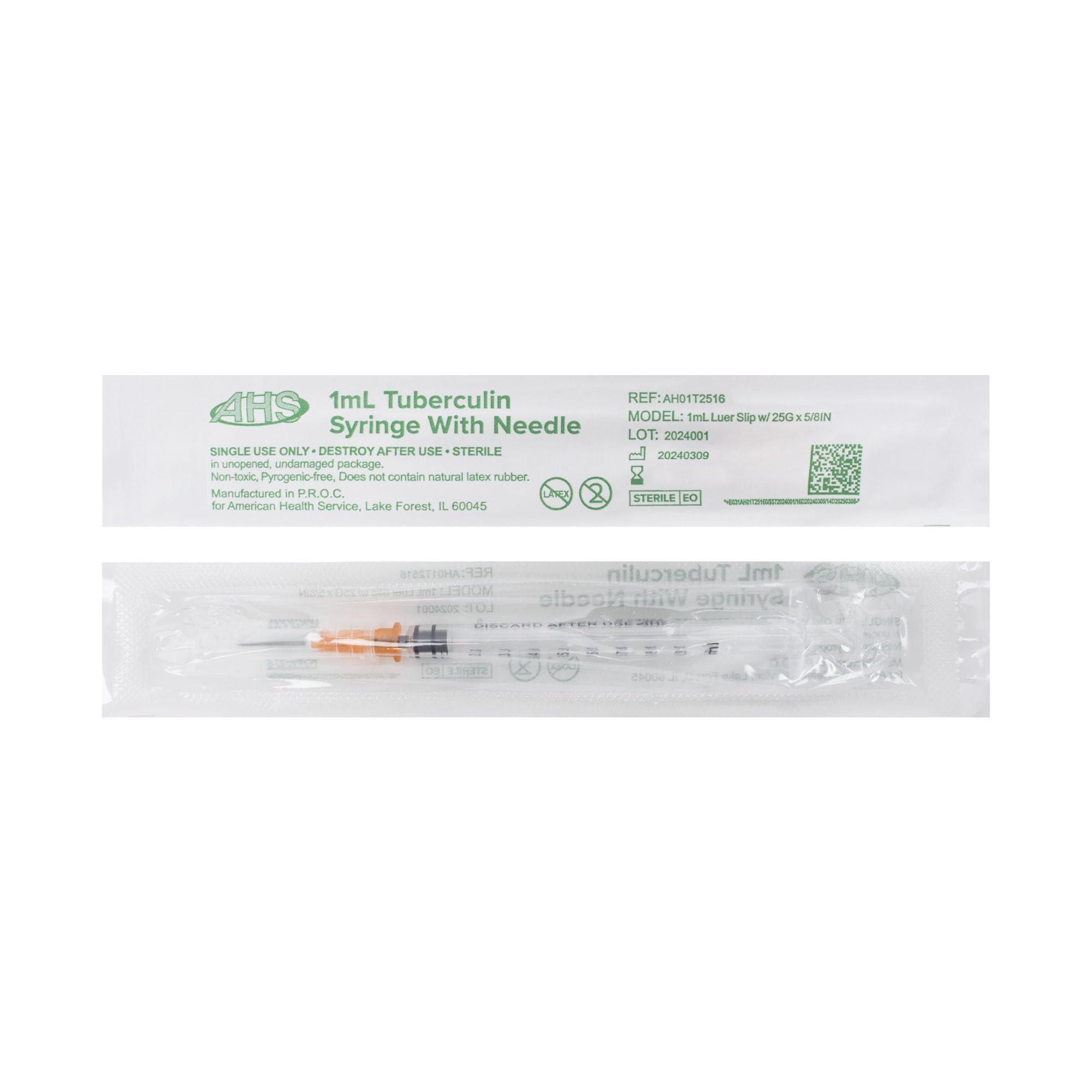 100 Tuberculin Syringes 1mL 25G - Pet & Industrial Use -4