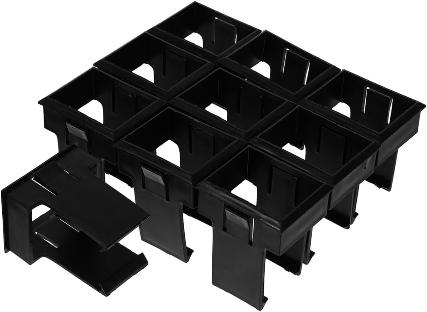 10pcs Concealed Circuit Breaker Bracket Small Breaker Mount Air Switch Concealed Bracket Space-Saving Design Mounting Base
