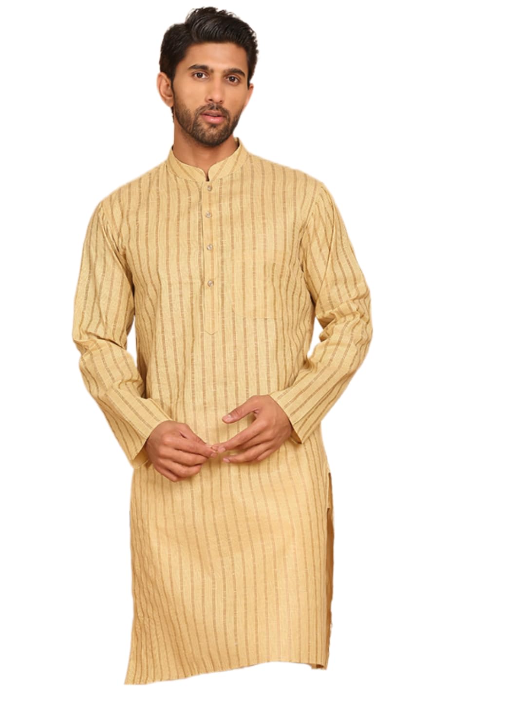 jompers Men's Cotton Regular Fit Striped Kurtas-picture-12