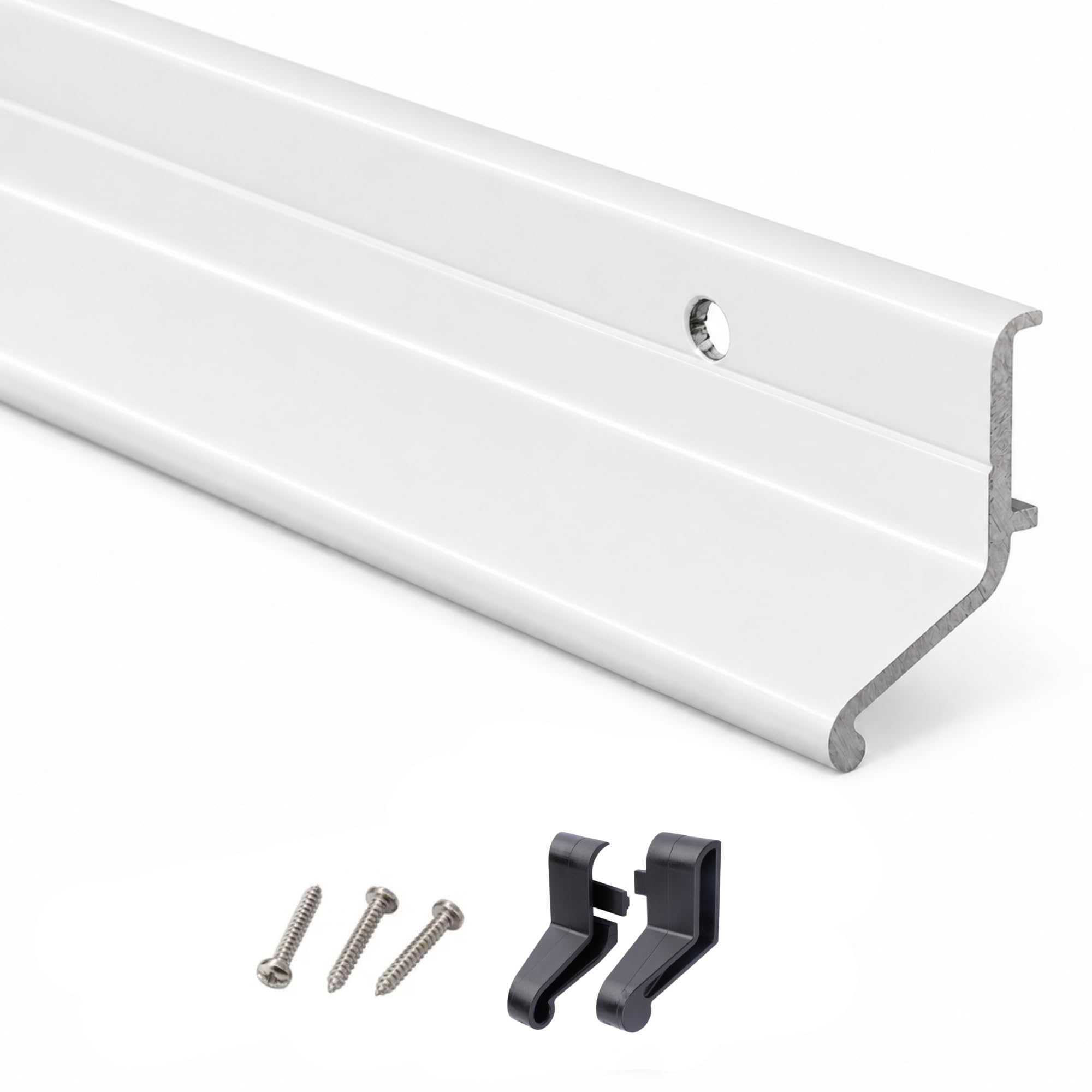 Exitex Aluminium Rain Deflector 914mm Fits in/Outwards Opening Door (White)