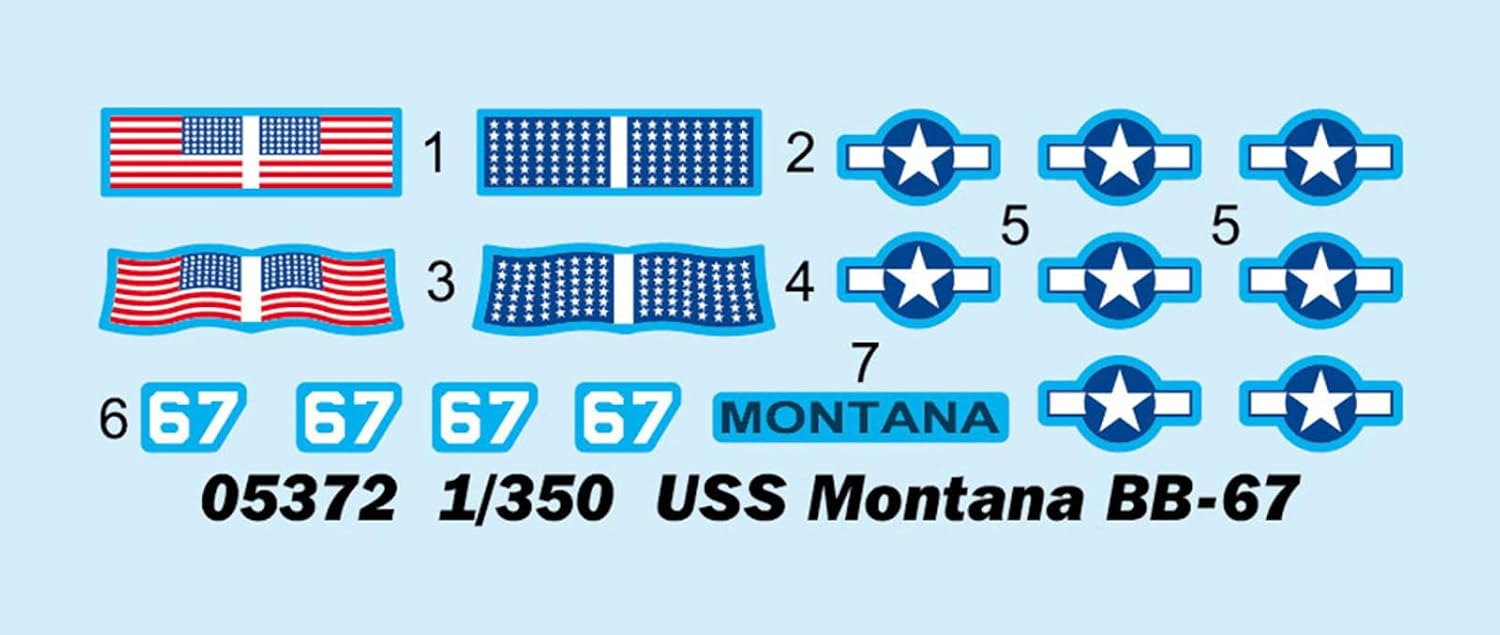 Trumpeter 1/350 American Battleship BB-67 Montana Plastic Model 05372 (Ship)