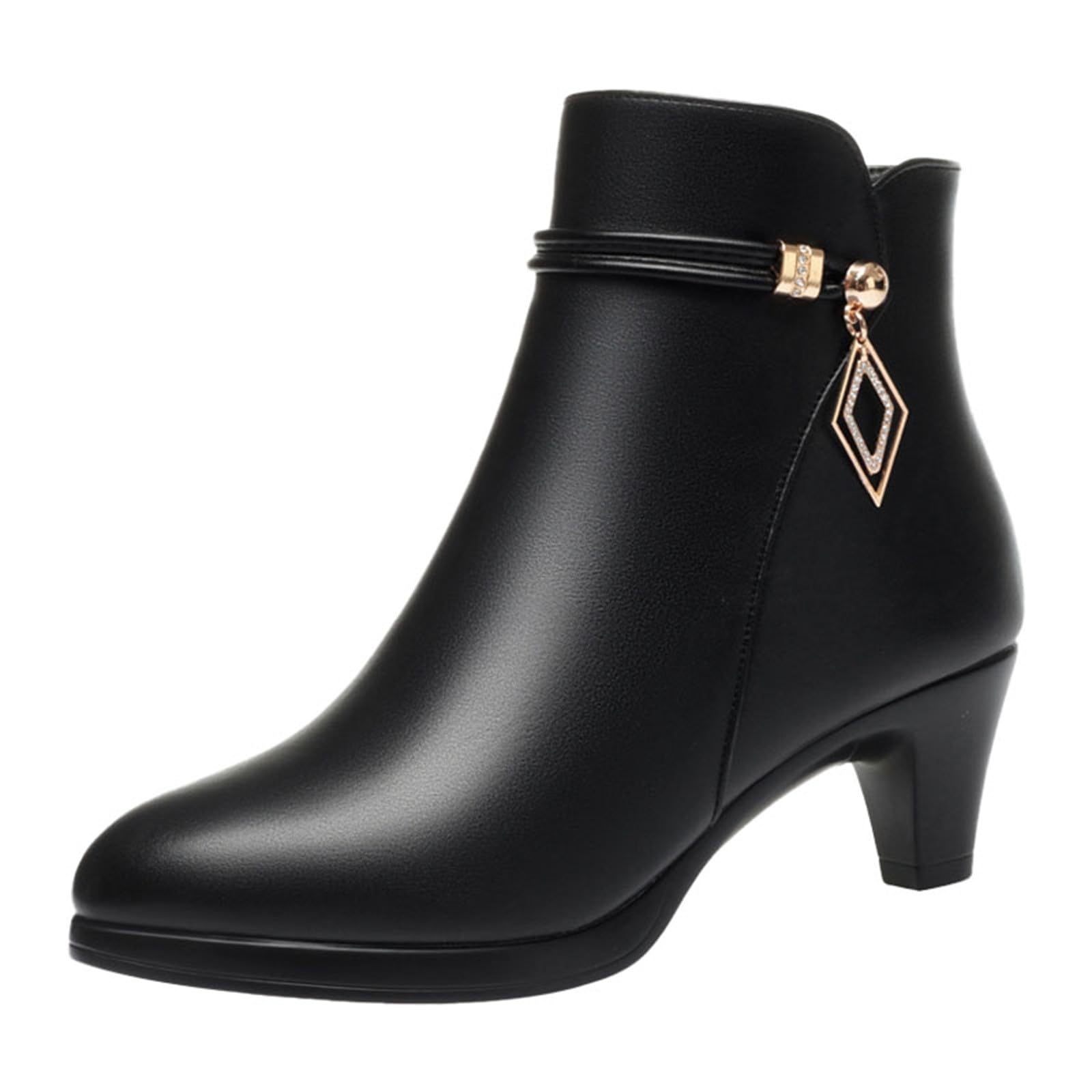 Generisch Stiefeletten Damen Mit Absatz Wasserdicht Übergangsstiefel Wasserdicht Übergangsstiefel Gummistiefel Damen Kurz Rutschfest Reißverschluß Boots