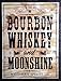 Produktbild Bourbon Whiskey und Moonshine Schild Pub Bar Man Cave Retro Vintage Stil Metall blechschild Wandschild Neuheit Geschenk