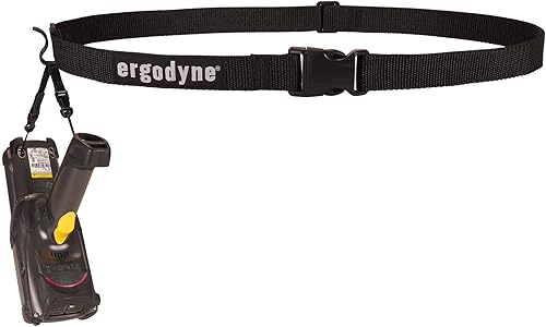 Miniatura 10 de Ergodyne Squids 3135 - Cinturón escáner de código de barras con gancho, incluye correa de transporte para escáneres de código de barras, negro,