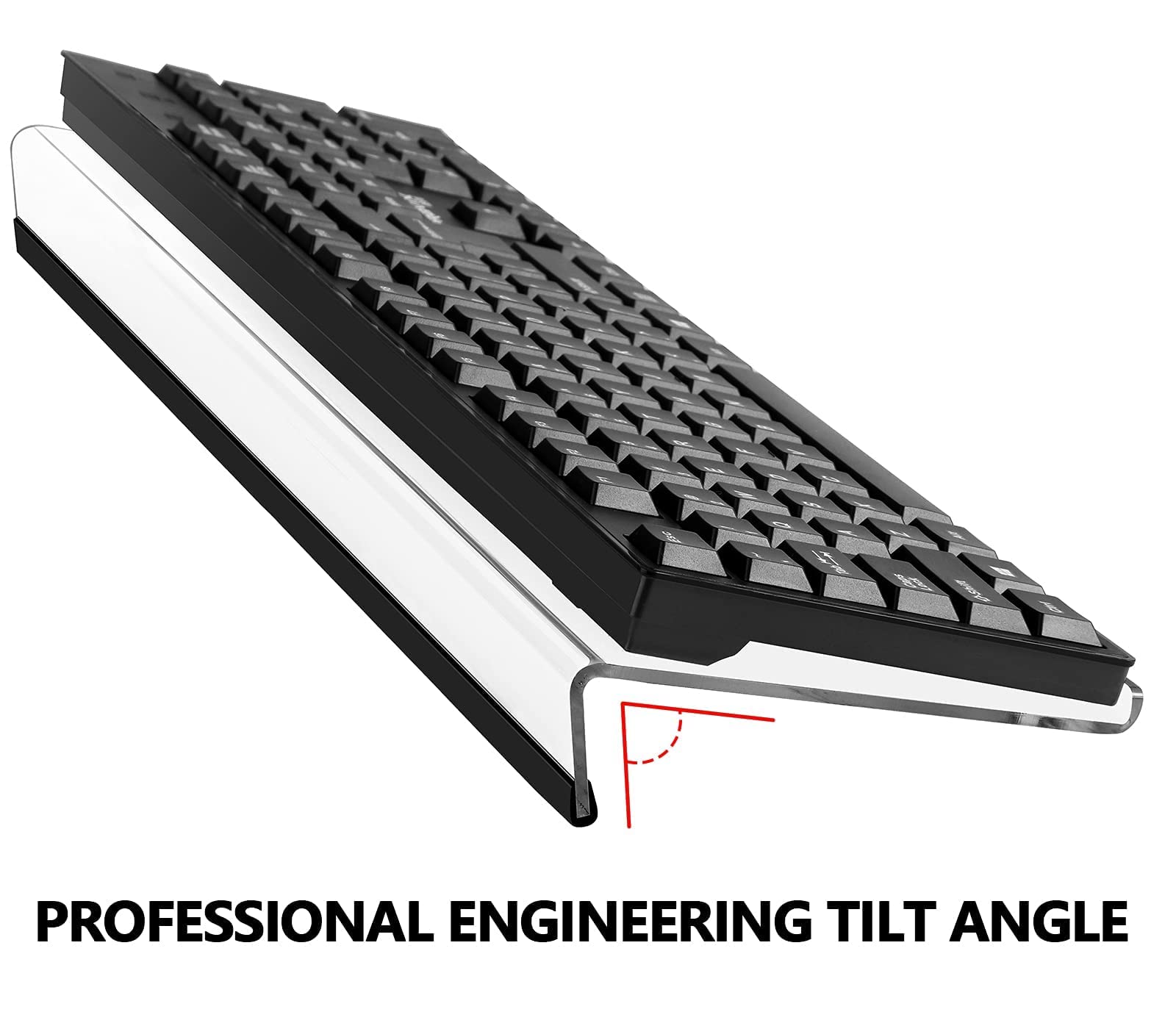 Egchi Computer Keyboard Stand PC Keyboard Stand, Acrylic Tilted