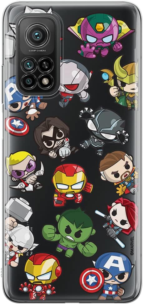 ERT GROUP Mobile Phone Case for Xiaomi MI 10T 5G / MI 10T PRO 5G Original and Officially Licensed Marvel Pattern Avengers 022 Perfectly Adapted to The Shape of The Mobile Phone, TPU Case