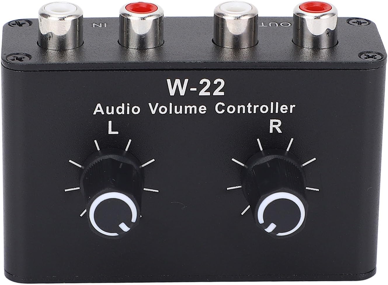 3.5mm Volume Controller Stereo Attenuator Knob with Ground Isolation & Aluminum Alloy Housing for Audio Devices CD Players Mixers