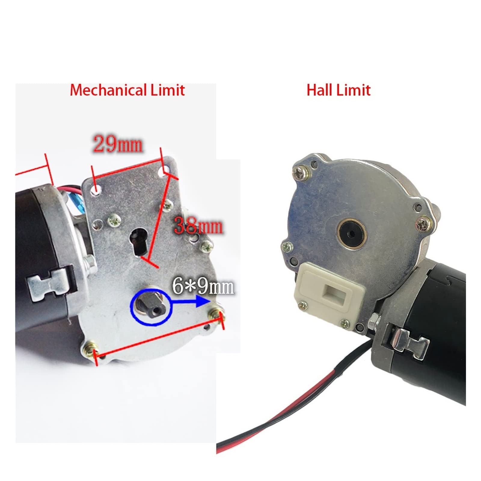 Lagerausstattung, Garagentormotor 24 V Schneckengetriebemotor Drehmoment 7 Nm 70 U/min. Geeignet for Hotels, Fabriken, Schulen(Hall Limit)