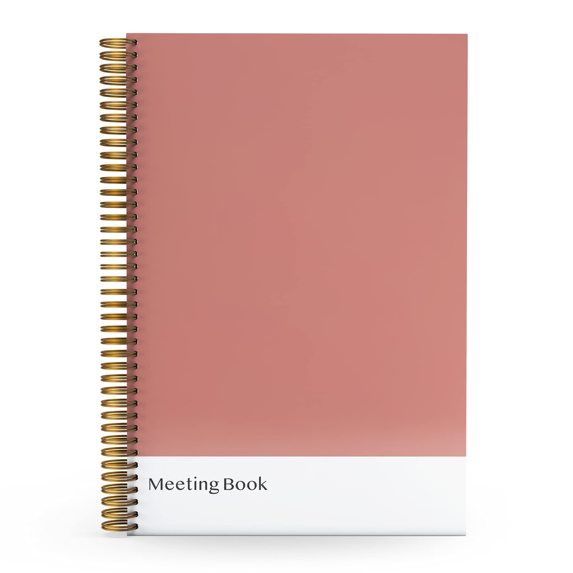 Selfscription Meeting Book - Achieve Confidence & Impact with the Best Hard-Cover Meeting Notebook, Printed on Recycled Paper. Take Your Meetings to the Next Level. 5.75" W x 8.25" H