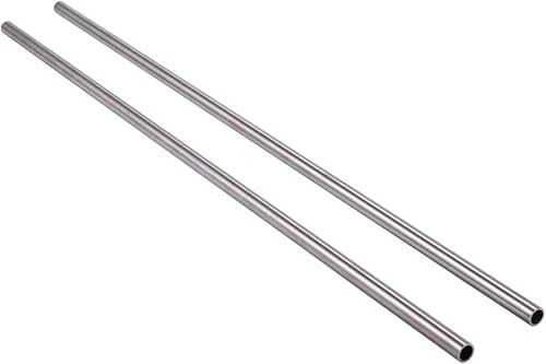 Smala 2 tubos capilares de acero inoxidable 304, diámetro exterior de 0.394in x 0.315in, longitud de identificación de 19.685in