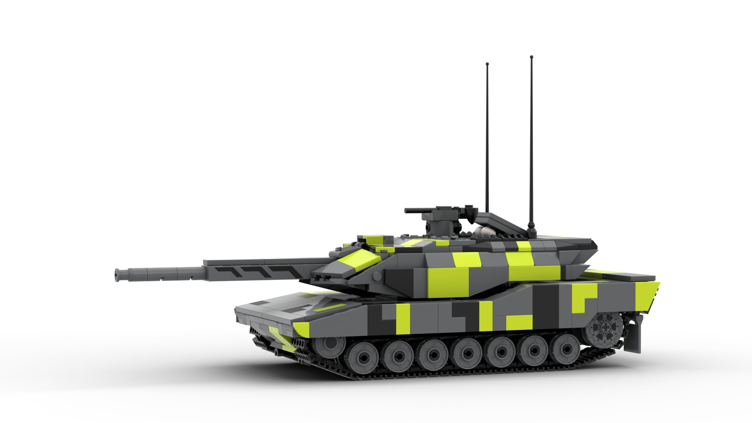 Stone Heap Rheinmetall x Panzer Modellbausatz, Militärfahrzeug, Klemmbausteine, Grau, ab 18 Jahren, Militär, Panther KF51