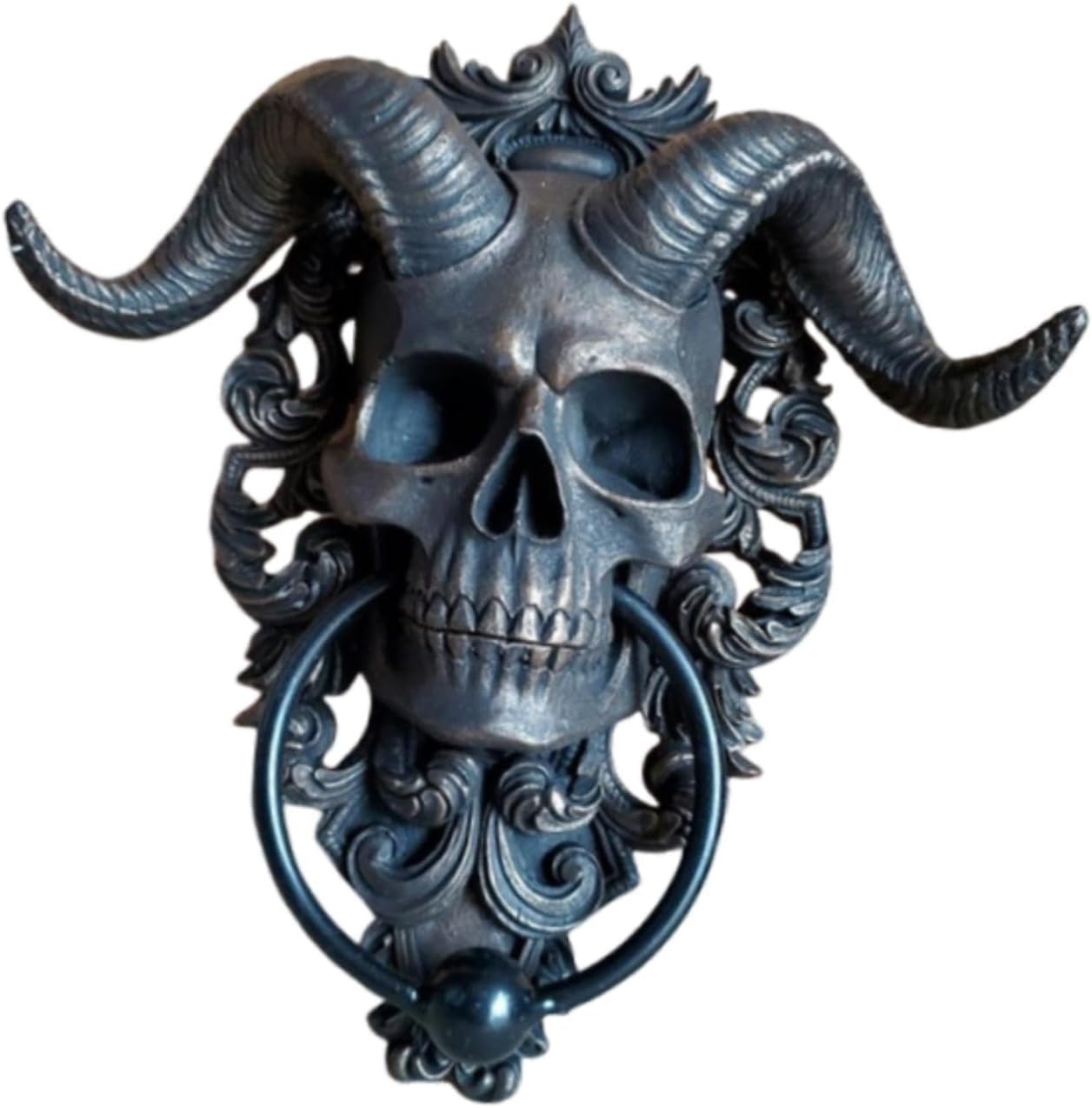 SECRET DESIRE Goat Skeleton Head Door Knocker Decor Gothic Punk for Game Room Shop Bedroom|Home Decor|Figurines