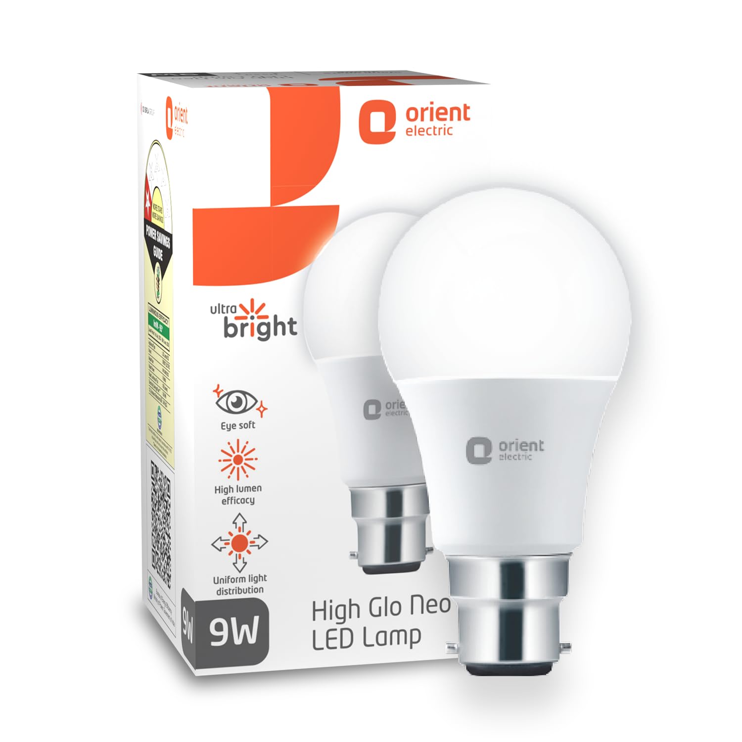 Orient Electric LED Bulbs - 8 Pack, 9W, Wide Beam -16