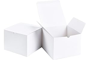 SHIPKEY 8x6 White Gift Boxes with Lids: The Perfect Present Packaging Solution