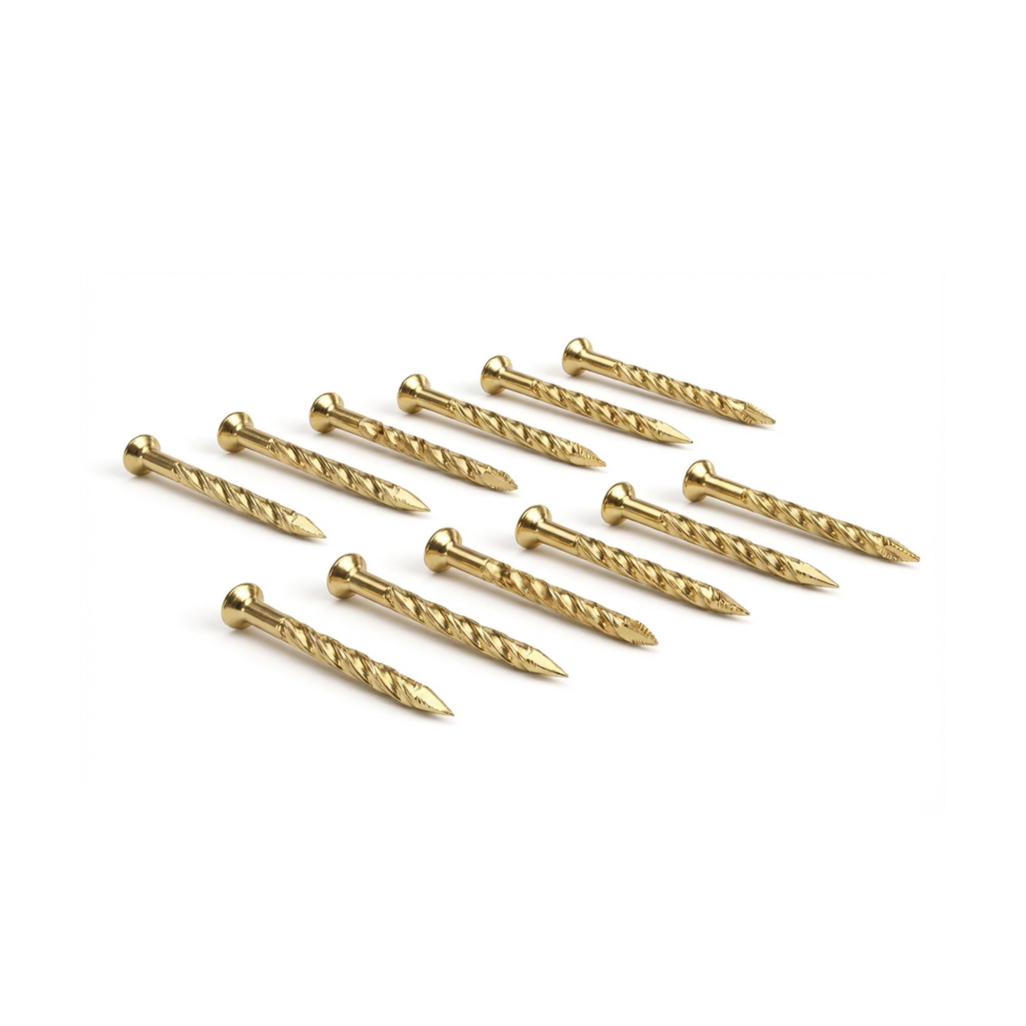 Satin Brass Floor Nails - 1lb Pack -1