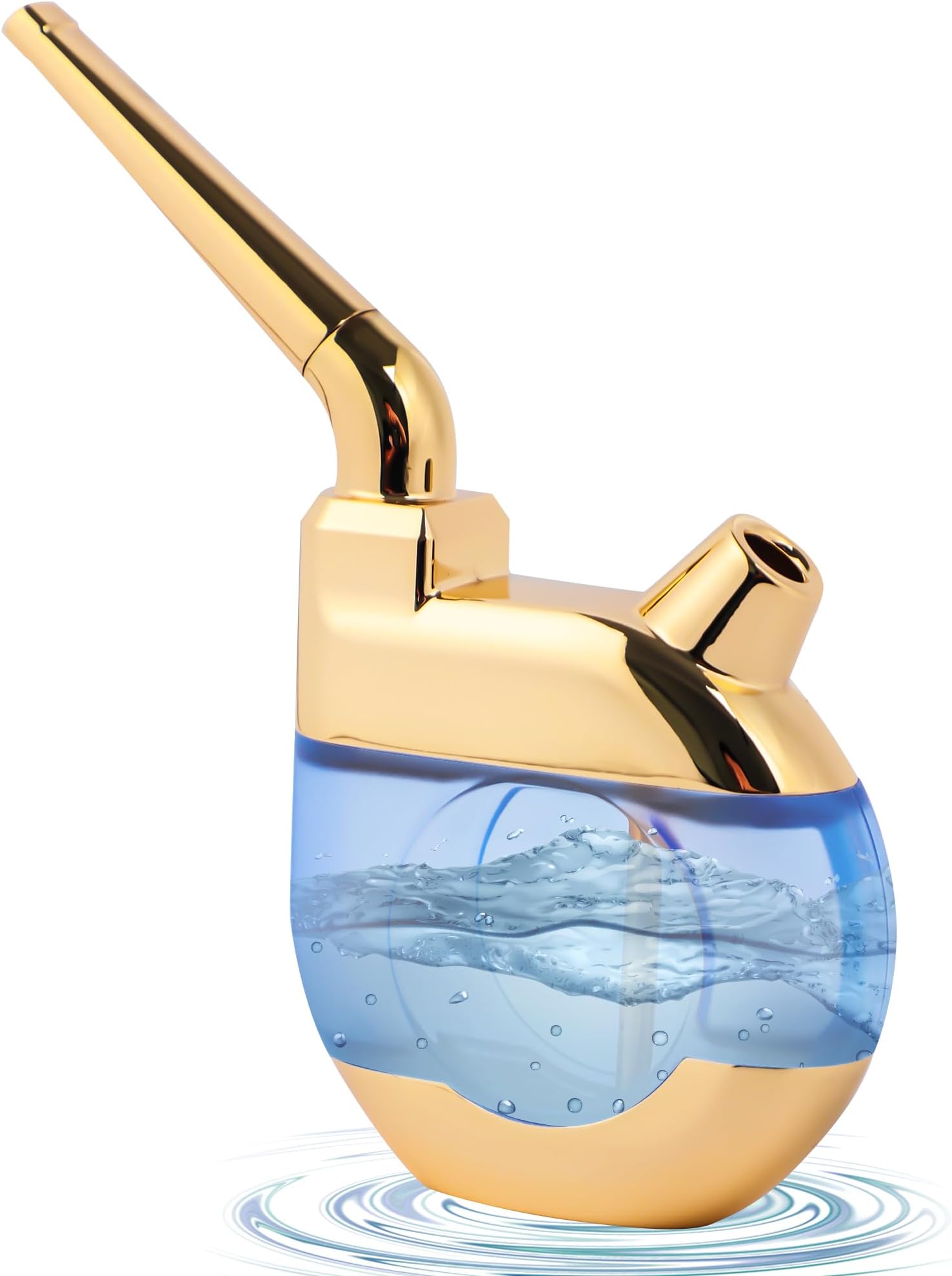 Portable Hookah Mini Hookah Mini Shisha Handheld Size Hookahs, Easy to Clean, Gift for Boyfriend, Father, Husband or Friends (Gold)