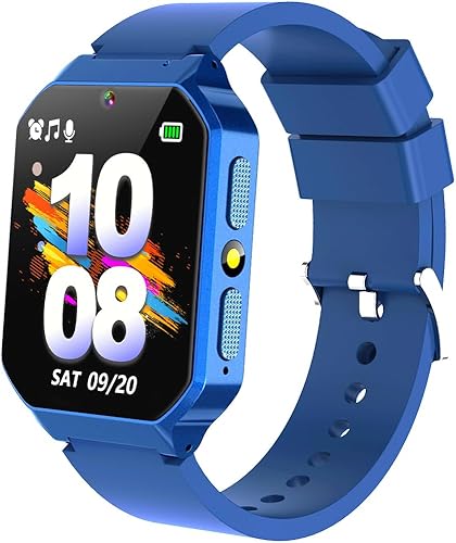 Reloj inteligente para niños y niñas de 5 a 10 años, juguetes con pantalla táctil HD de 1.69 pulgadas, 26 juegos, podómetro, cámara de video, 13