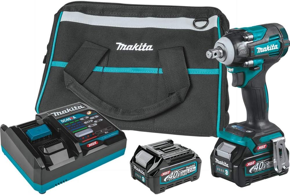 MAKITA 40V MAX XGT BRUSHLESS Cordless 4-Speed 1/2 in. Impact Wrench KIT W/Friction Ring ANV