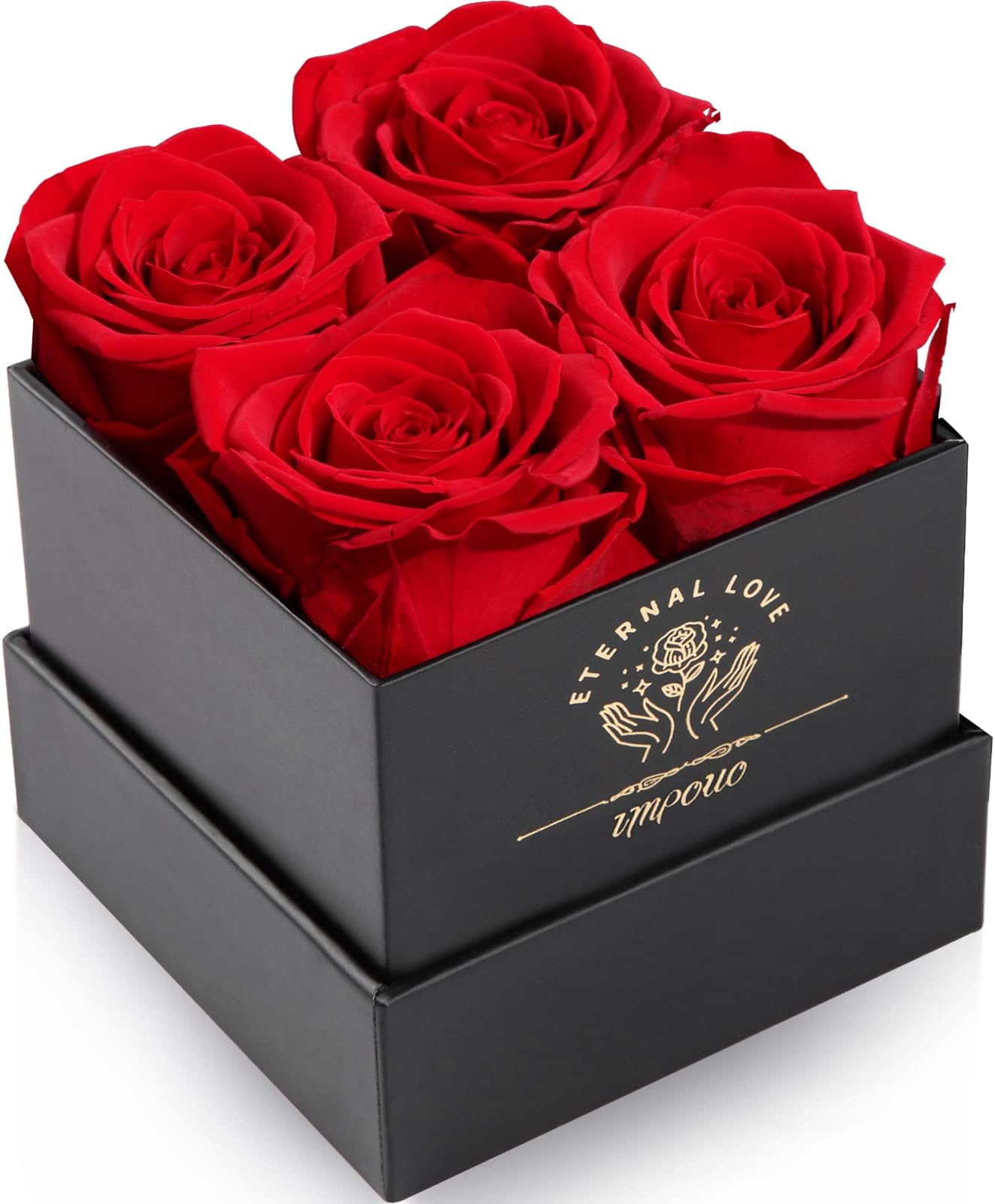 Impouo Preserved Rose, Mothers Day Roses in a Box, Forever Preserved Roses Gift for Mom, Birthday Gifts for Women/Mom/Girlfriend/Wife/Grandma/Her