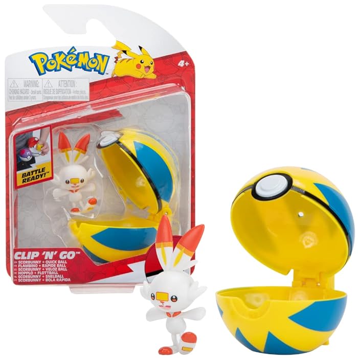 Buy Pokémon PKW2653 Clip and Go Pokéball Hopplo & Flottball Official