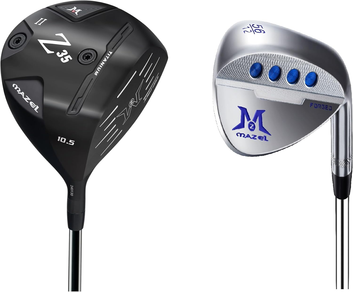 MAZEL Golf Driver Club & Golf Iron,Bundle of 2