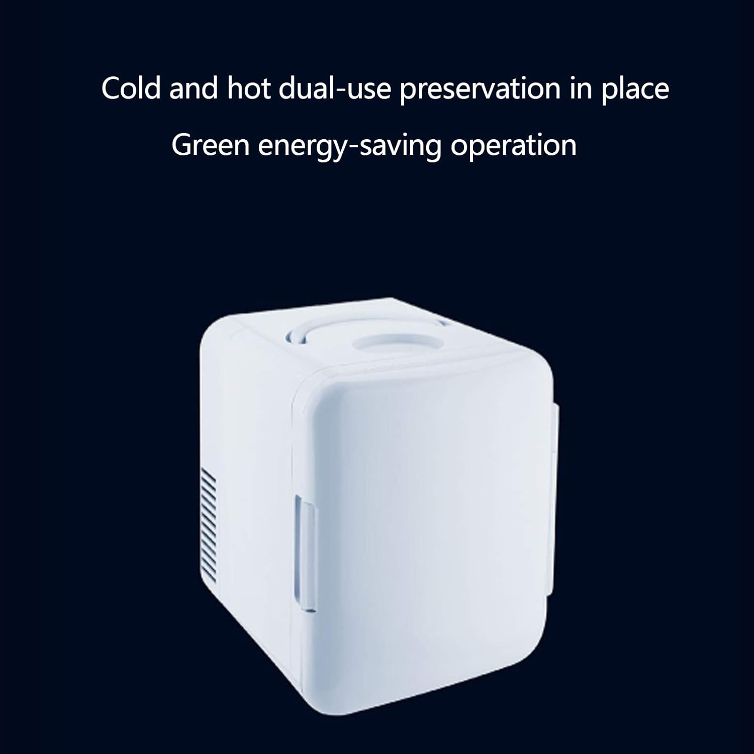 Mini Fridge Portable Beauty Refrigerator 4L Capacity Hot and Cold Settings Suitable for Family Bedroom car Vacation Food and Beverage