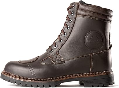 Amazon | [ガエルネ] 防水 バイク ブーツ カジュアル 本革 サイド