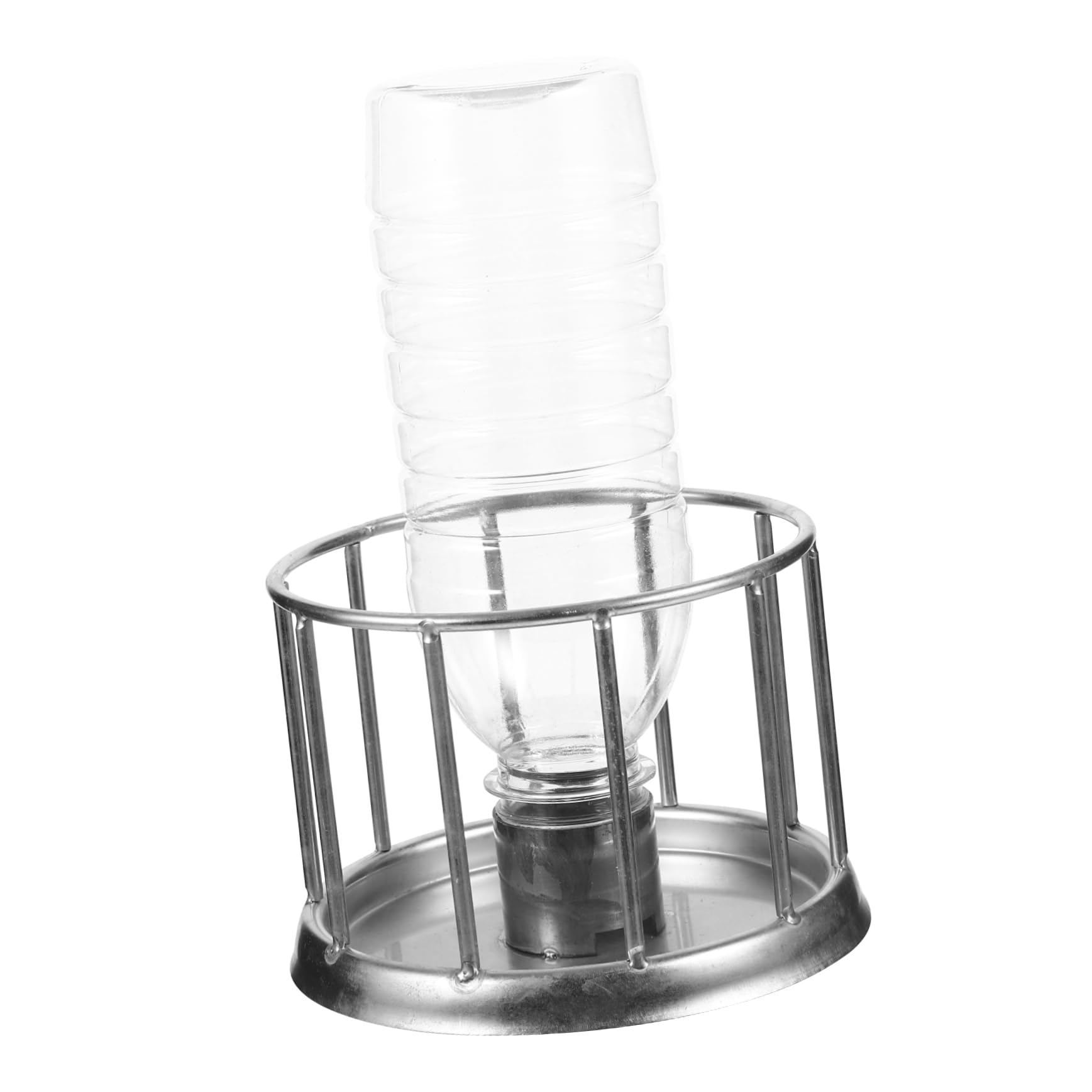 Yardwe 4 Platos De Agua Multifuncionales para Y Reptiles De Metal para Facilitar La Alimentación.