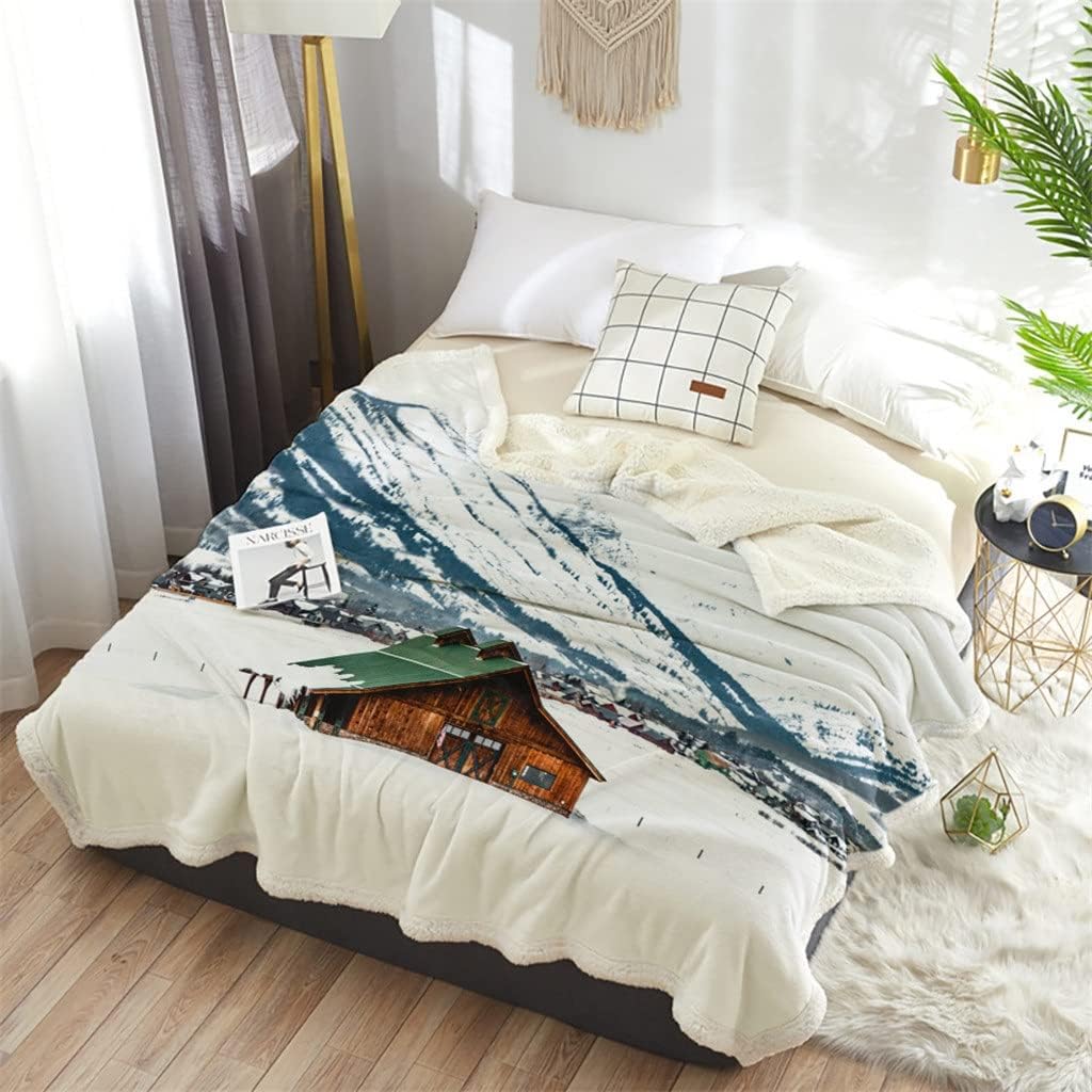 Sherpa Blanket Thick Velvet Flannel Bedspreads Office Nap Throw Sofa Cover Bedding