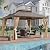 LATTOY 12'x14' Permanent Hardtop Gazebo, Outdoor Galvanized Steel Double Roof Pavilion Pergola Canopy with Aluminum Frame and Privacy Curtains for Garden Patio,Patio Backyard,Deck and Lawns