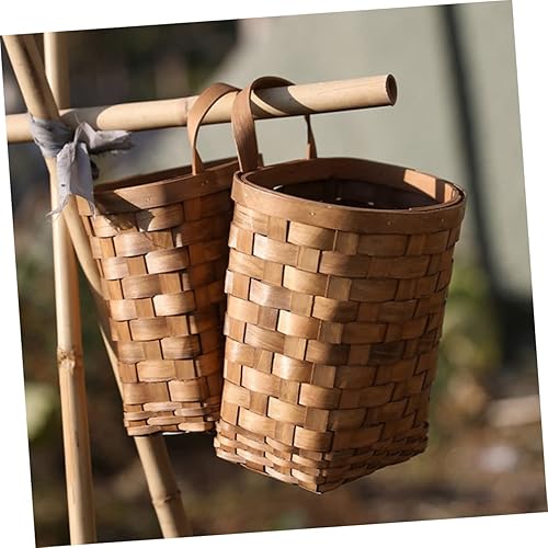 Miniatura 6 de Cesta grande tejida para colgar en la pared para almacenamiento decorativo de flores y verduras, decoración para cocina, jardín y picnics