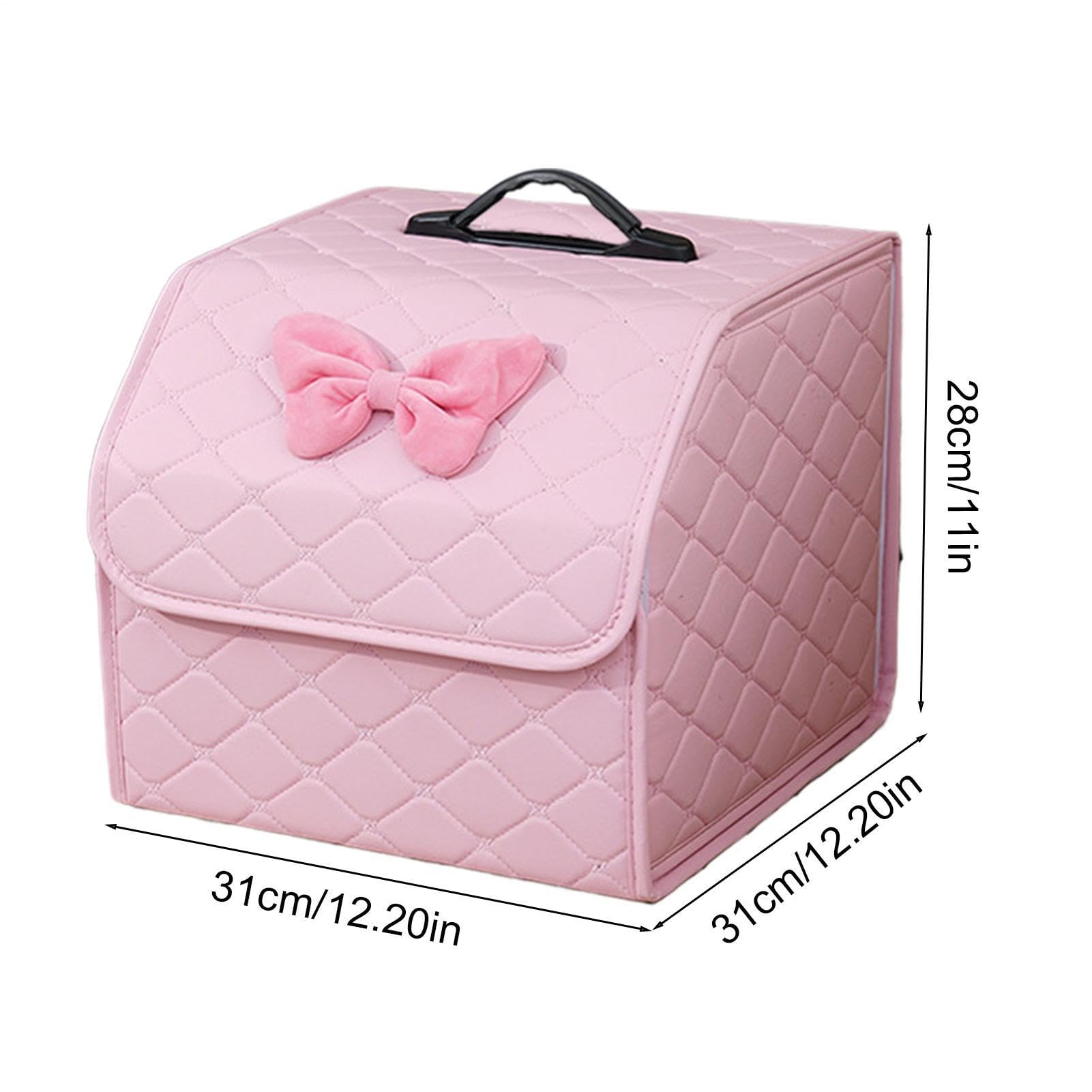 Organizzatore per bagagliaio con coperchio A Scomparti Multiuso Pieghevole | Scatola Portaoggetti Auto Per Veicolo, Camper, Berlina, Pick-Up, Sotto Sedile, Casa, Scrivania, Camera Da