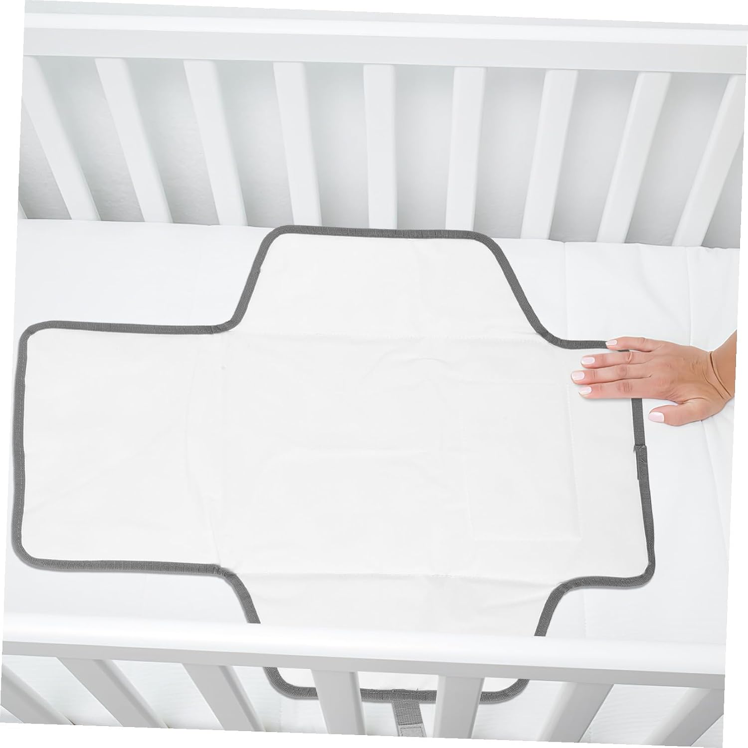 SUPVOX Portable Diaper Changing Pad Cover Foldable Newborn Changing Pad Sheet for Travel Reusable Multifunctional Mattress and Play Mat with Cute Ripple Pattern