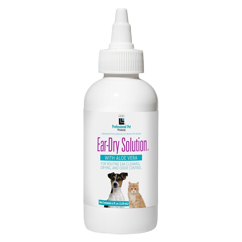 Solução de Limpeza e Secagem de Ouvidos para Cães e Gatos PPP A565, 120 mL