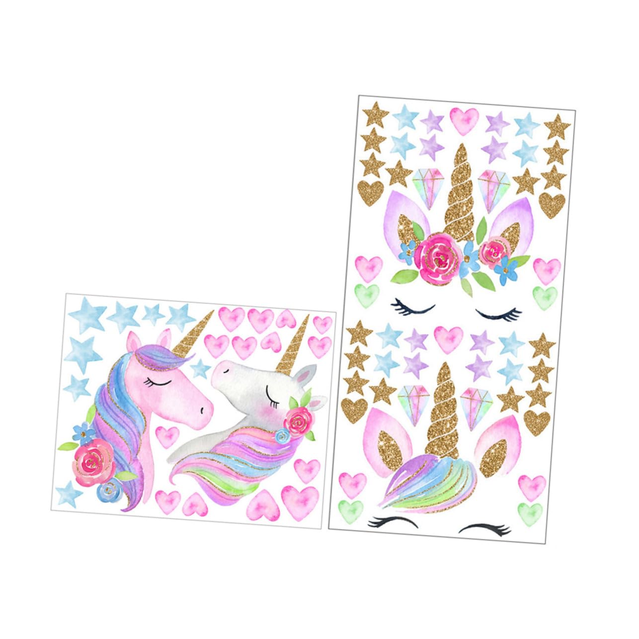Stickers adhésifs licorne de qualité pour décoration murale de chambre