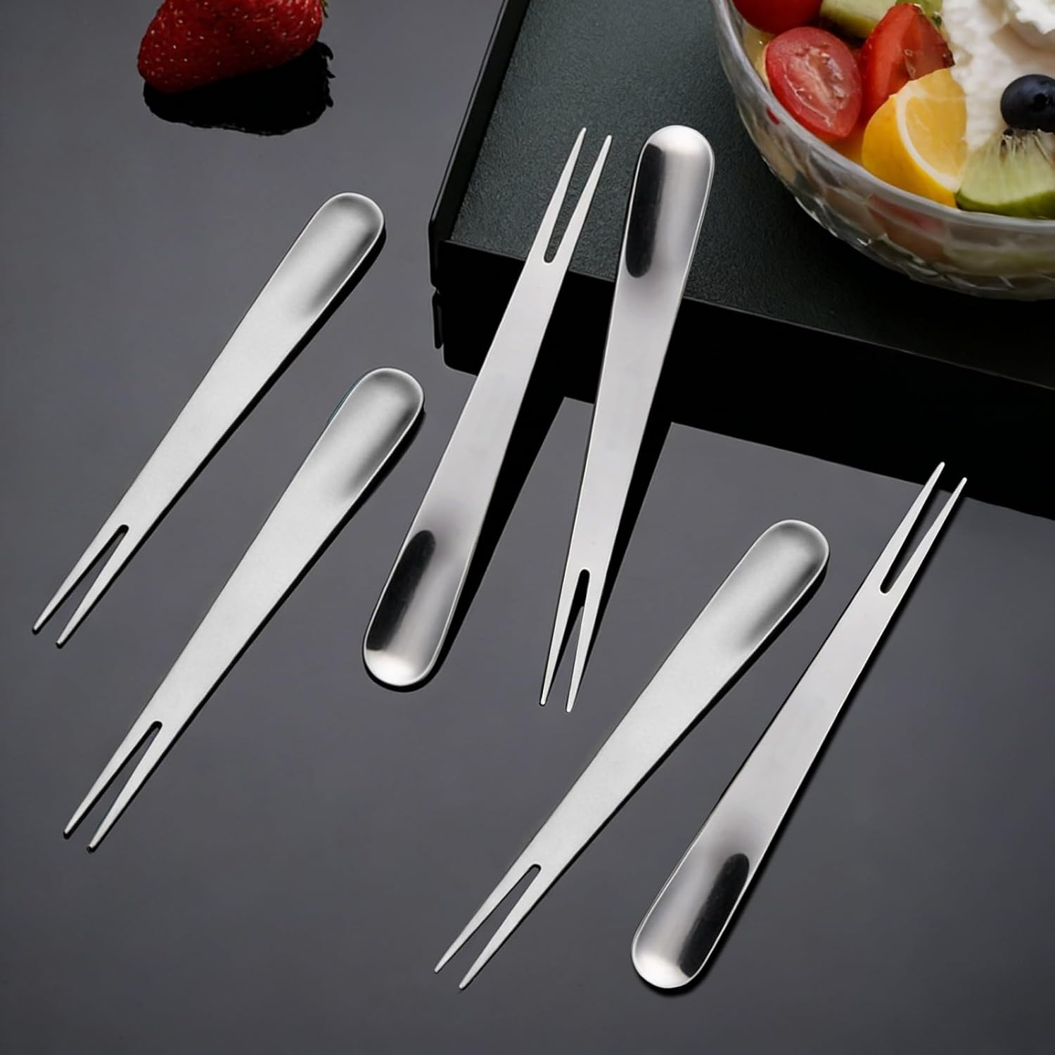 Dual Use Stainless Steel Forks and Spoons