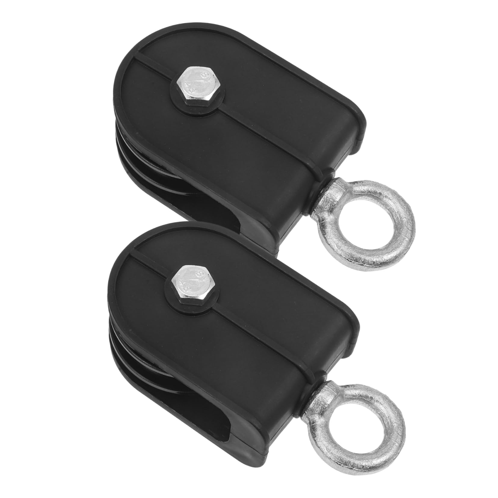 CHILDWEET 2pcs Cable Pulley Wire Rope Crane Pulley Block Pulley Wheel Lifting Wheel Roller Small Pulley Metal Pulley Swivel Pulley Lifting Pulley Bearing Pulley Heavy Duty Pulley Rope Pulley