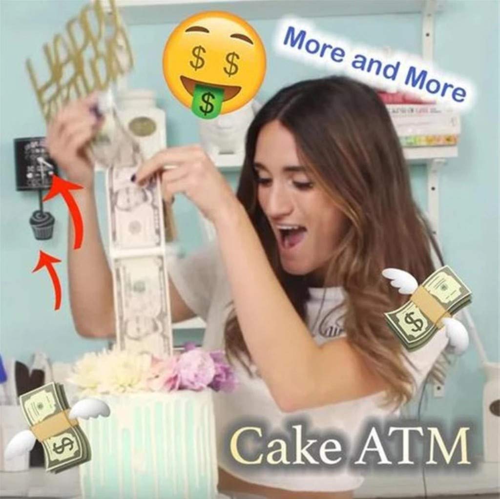Money Cake Dispenser Box, Cake Money Pull Out Kit, Surprise Box, Money