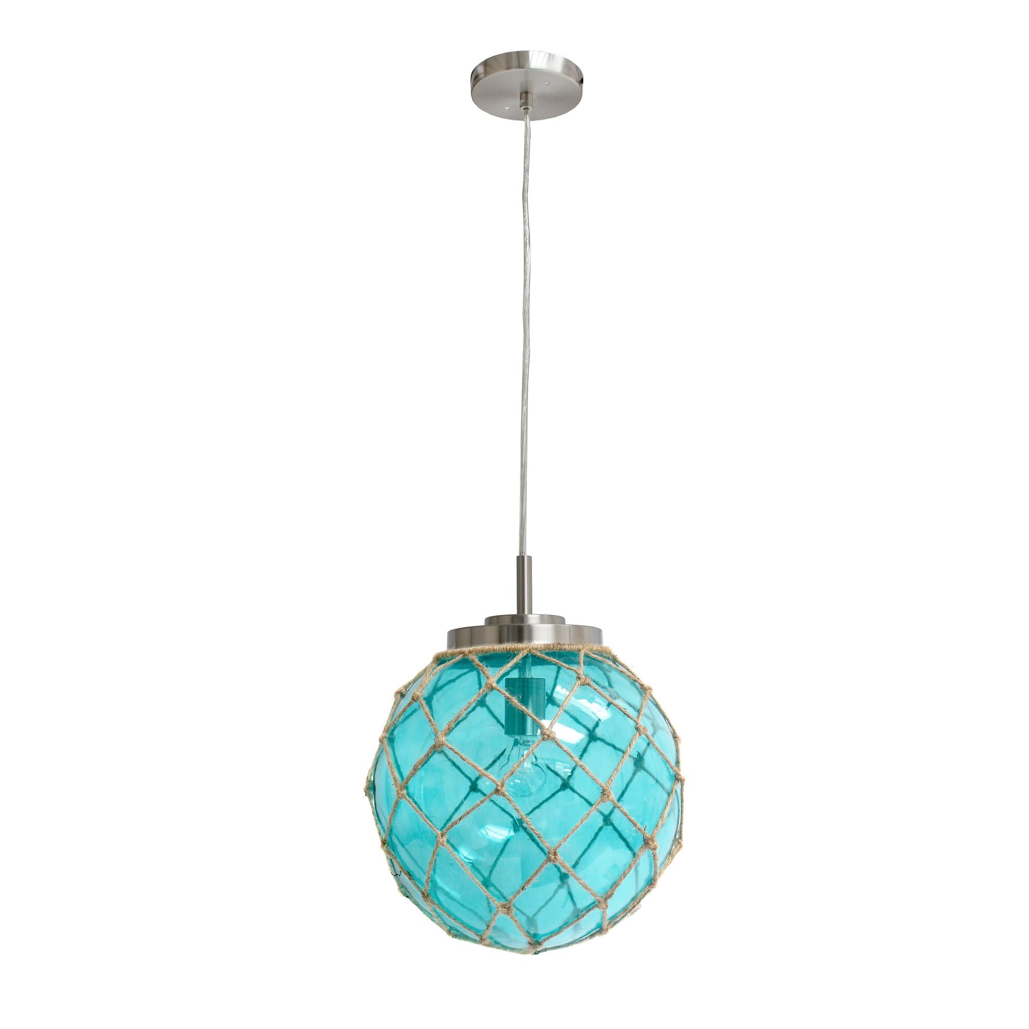 Buy Elegant Designs PT1003-AQU Buoy Netted Brushed Nickel Coastal