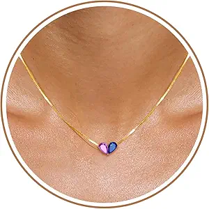 Birthstone Necklace for Women Dainty Gold Necklace with 2 Birthstone Christmas Stocking Stuffers Teen Girl Gifts Trendy Stuff Birthday Gift Moms 2025 Graduation Gift Adjustable Anniversary Jewelry for Daughter Girlfriend Friend