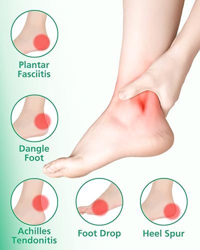 Miniatura 2 de GOANDO Paquete de 2 férula nocturna para fascitis plantar, férula para aliviar la fascitis plantar, ajuste de férula para mujeres y hombres,