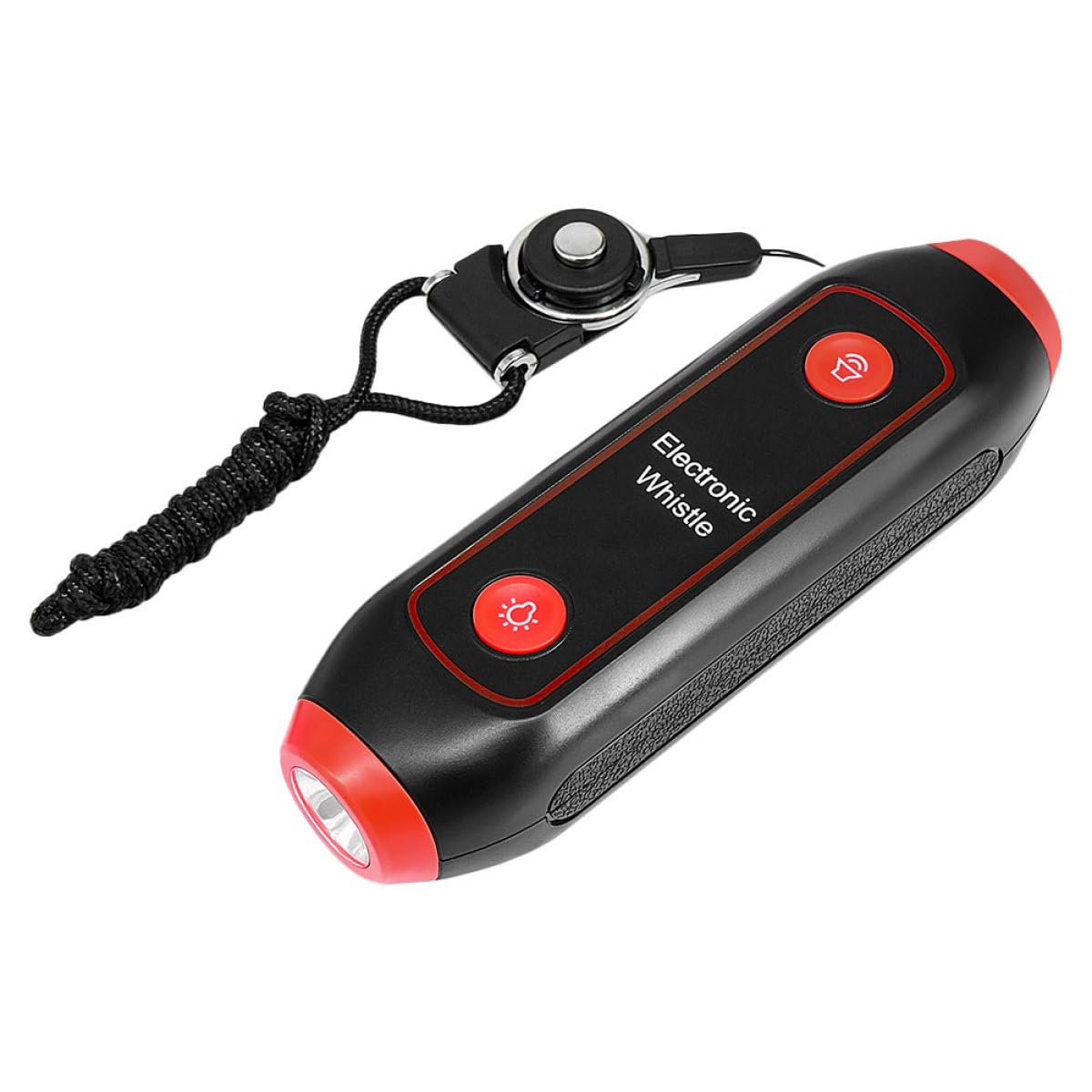 STOBAZA Fischietto Elettronico da Arbitro con Cordino e 3 Toni, Alta Potenza e Luce SOS, per Emergenze, Outdoor Camping e Decorazioni Scuola