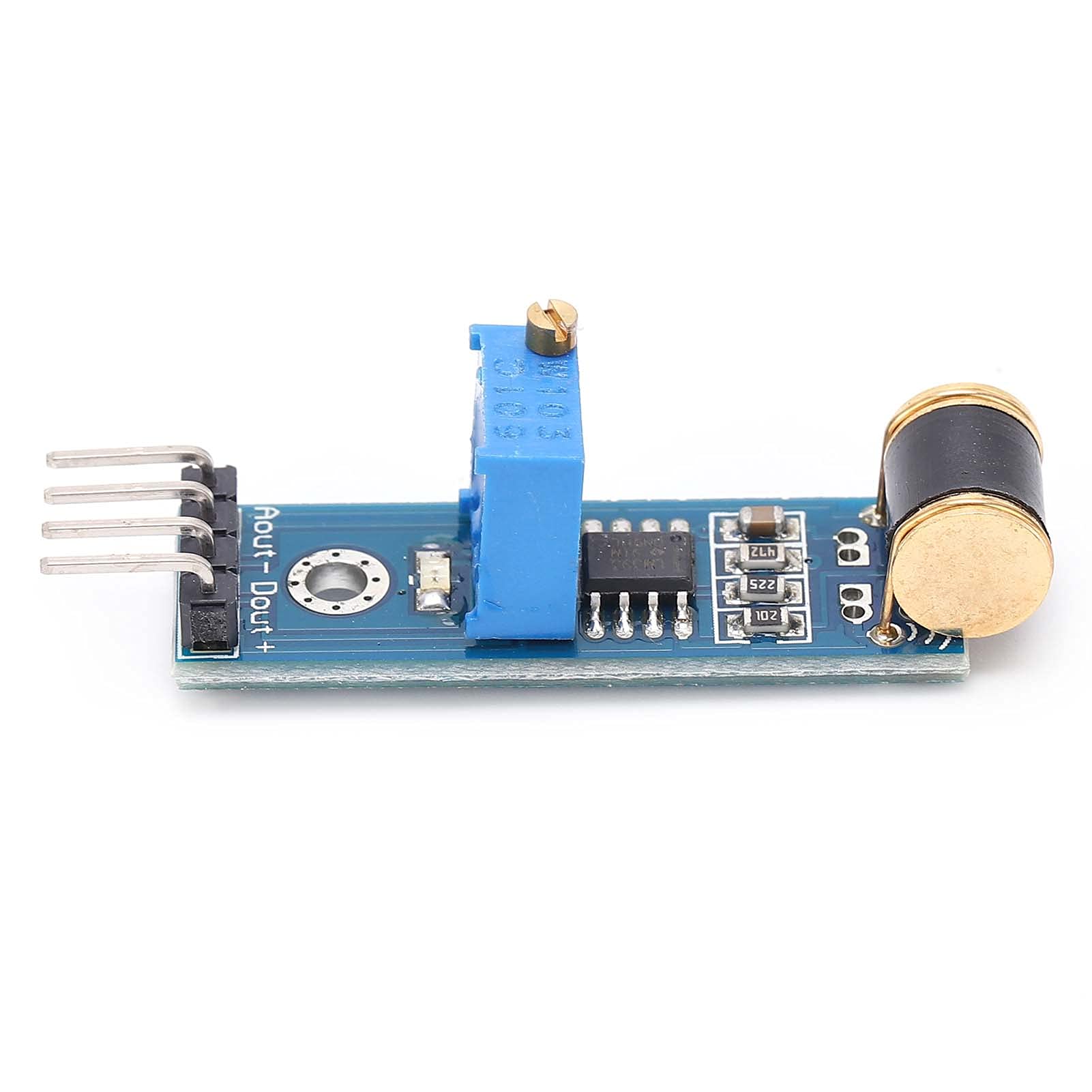 Vibration Sensor Module, DC3?5V 4?Pin 801S Shock Vibration Switch Sensor Module, Analog Quantity and TTL Level Output, for LM393, Vibration Probe