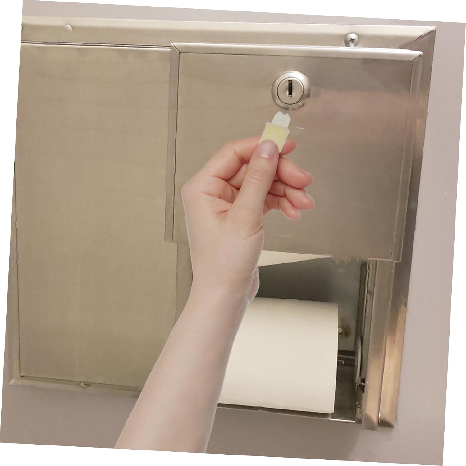 MAGICLULU Toilet Paper Dispenser Key Replacement Keys for Paper Towel Dispenser Compact and Practical Bathroom Tissue Holder Key Effortless Usage for Multiple Settings Lightweight