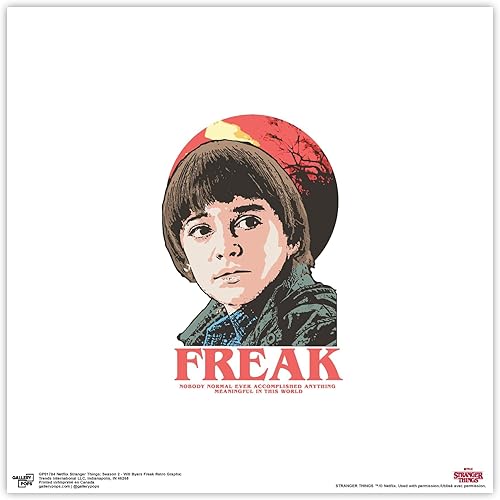 Trends International Gallery Pops Netflix Stranger Things Season 2 - Póster de pared retro de Will Byers Freak, 12 x 12 pulgadas, versión sin marco