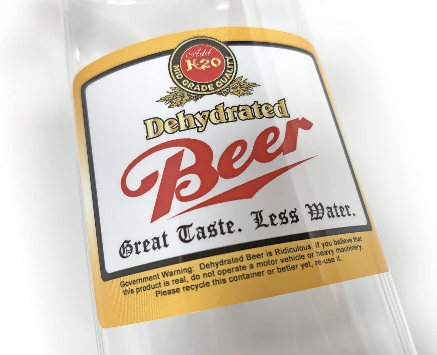Dehydrated Beer Labels, 24 Vinyl Stickers, Enough for Two Cases! Realistic Labels, Glossy, Durable, Apply to Your own Bottles, Fool Your Friends, Practical Joke, College Gift, Looks Real