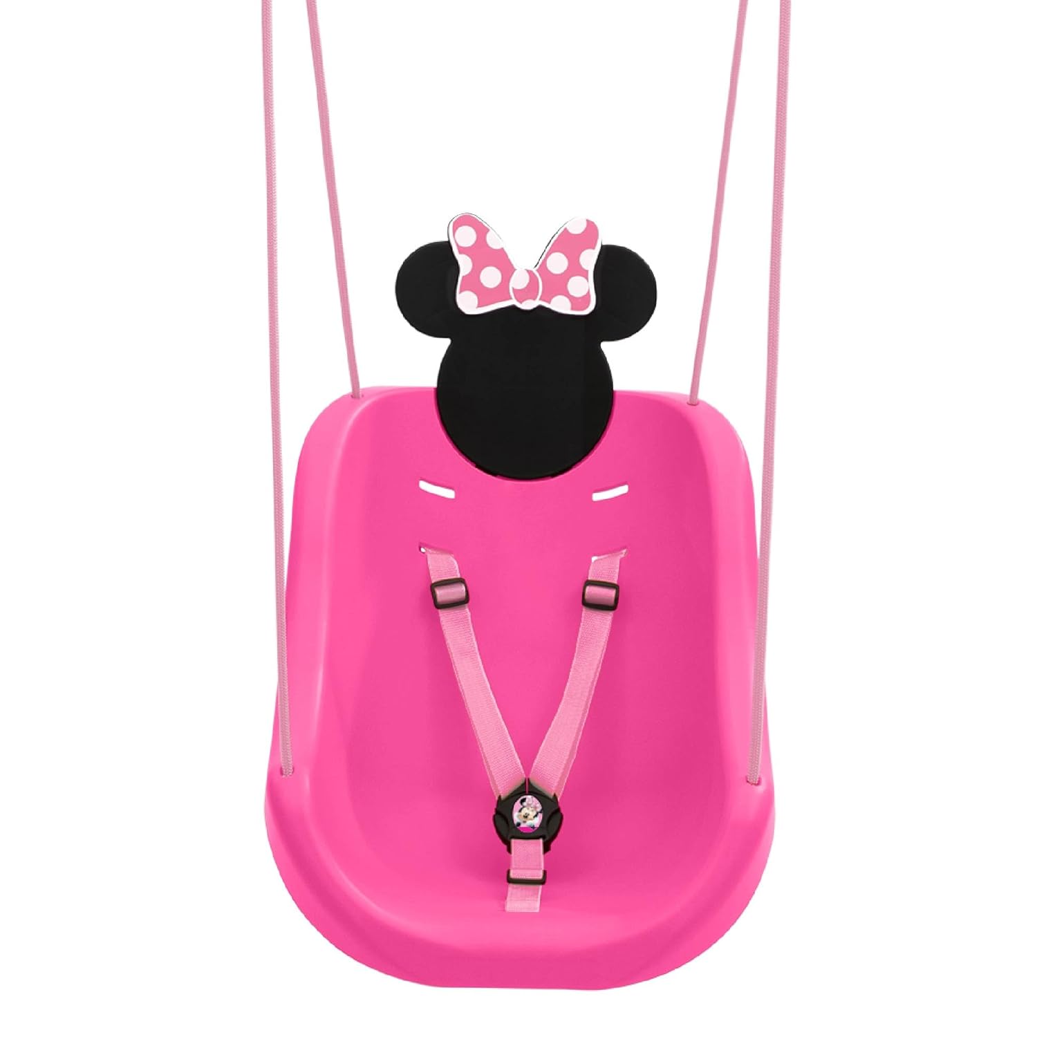 disney minnie mouse 2-in-1 outdoor swing by delta children – for babies and toddlers – full bucket seat
